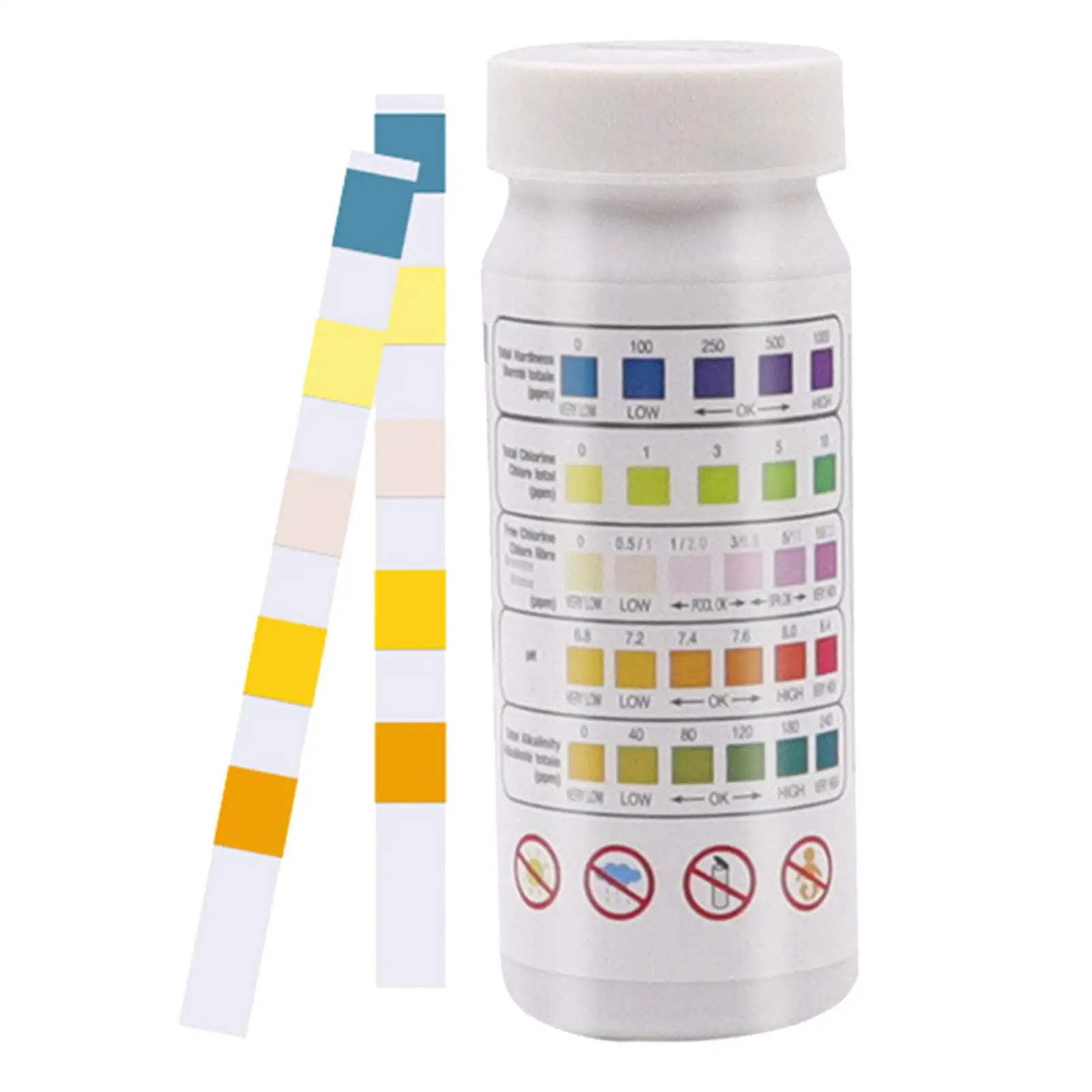 1 Bottle Hot Tub Pool Water Quality 4-in-1 Test Strip Residual Chlorine PH Value Alkalinity Hardness
1 Bottle Hot Tub Pool Water Quality 4-in-1 Test Strip Residual Chlorine PH Value Alkalinity Hardness