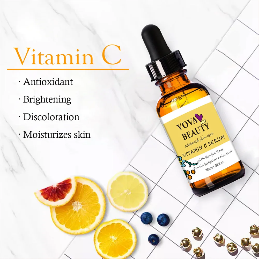 VOVA Vitamin C Serum Whitening Moisturizing Anti-Aging Facial Serum Freckle Removal Boost Skin Collagen Smooth Skin Face Serum
VOVA Vitamin C Serum Whitening Moisturizing Anti-Aging Facial Serum Freckle Removal Boost Skin Collagen Smooth Skin Face Serum