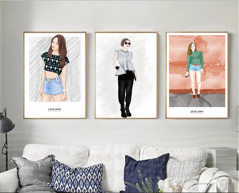 Wall Art Canvas Paintings Fashion Painted Beauty Illustration Art Decorative Paintings Decoration for Living Home Room
Wall Art Canvas Paintings Fashion Painted Beauty Illustration Art Decorative Paintings Decoration for Living Home Room