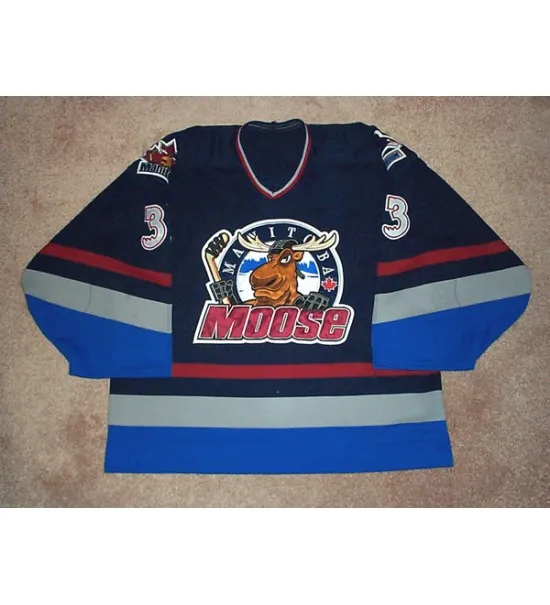 2001 02 Manitoba 33 Alfie Michaud MEN'S Hockey Jersey Embroidery Stitched Customize any number and name
2001 02 Manitoba 33 Alfie Michaud MEN'S Hockey Jersey Embroidery Stitched Customize any number and name