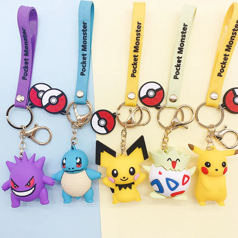 Genuine Pokemon Pikachu Fashion Cartoon Keychain Snorlax Squirtle Bulbasaur Charmander Anime Figure Pendant Model Doll Kids Toy
Genuine Pokemon Pikachu Fashion Cartoon Keychain Snorlax Squirtle Bulbasaur Charmander Anime Figure Pendant Model Doll Kids Toy