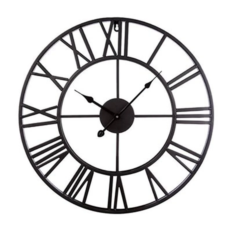 Metal Wall Clock Vintage Hanging Wall Clock Silent Iron Roman Numeral Decorative Clock for Living Room Bedroom Kitchen
Metal Wall Clock Vintage Hanging Wall Clock Silent Iron Roman Numeral Decorative Clock for Living Room Bedroom Kitchen