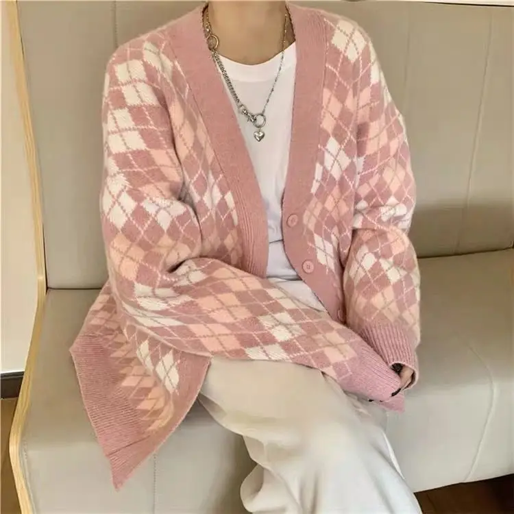 2021 Autumn and Winter New Thickened Cardigan Sweater Coat Women's Knitted Bottom Loose Top
2021 Autumn and Winter New Thickened Cardigan Sweater Coat Women's Knitted Bottom Loose Top