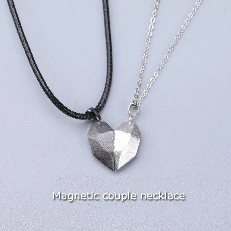 1Pair Magnetic Couple Heart Shape Necklace Gothic Punk Style for Men Jewelry Wedding Lovers Couples Valentine's Day Gift Gifts
1Pair Magnetic Couple Heart Shape Necklace Gothic Punk Style for Men Jewelry Wedding Lovers Couples Valentine's Day Gift Gifts