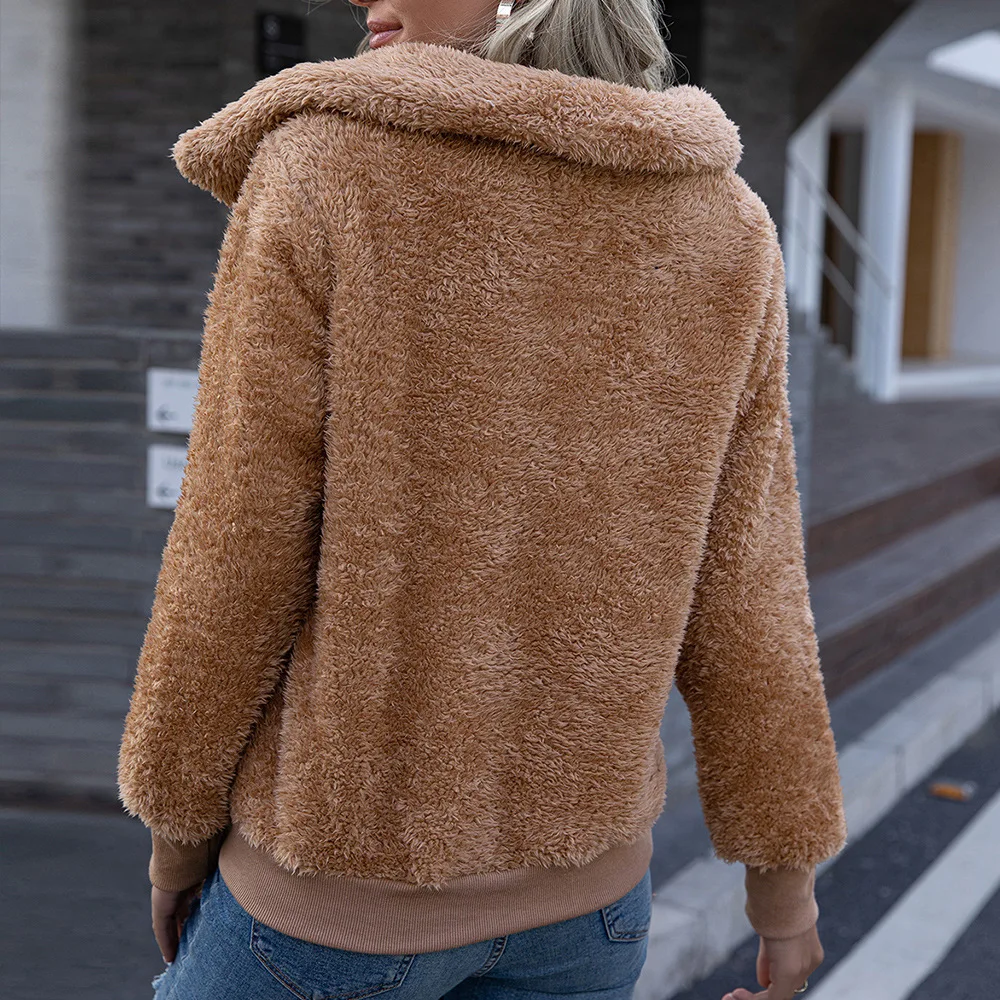 2020 Women's Sweatshirt Autumn Winter Solid Color Thicken Fleece Turn Down Collar Pullover Hoodies Fashion Pocket Streetwear
2020 Women's Sweatshirt Autumn Winter Solid Color Thicken Fleece Turn Down Collar Pullover Hoodies Fashion Pocket Streetwear