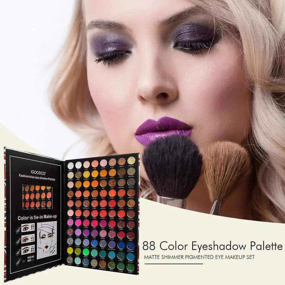 

New 88 Color Eyeshadow Palette Colorful Shadows Palett Glitter Highlighter Shimmer Make Up Pigment Matte Eye Shadow Pallete