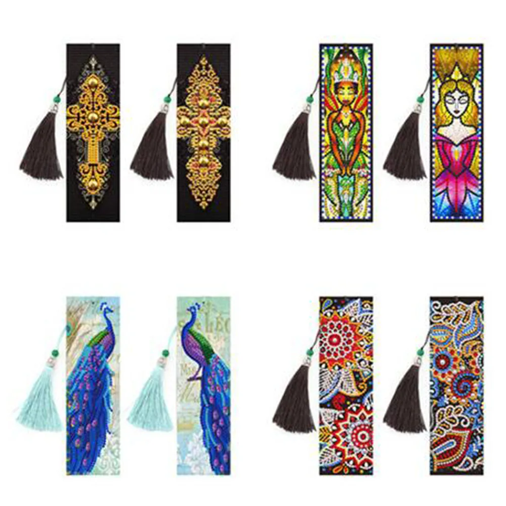 5D diamond painting DIY diamond painting leather bookmark tassel bookmark special-shaped diamond embroidery peacock mandala
5D diamond painting DIY diamond painting leather bookmark tassel bookmark special-shaped diamond embroidery peacock mandala