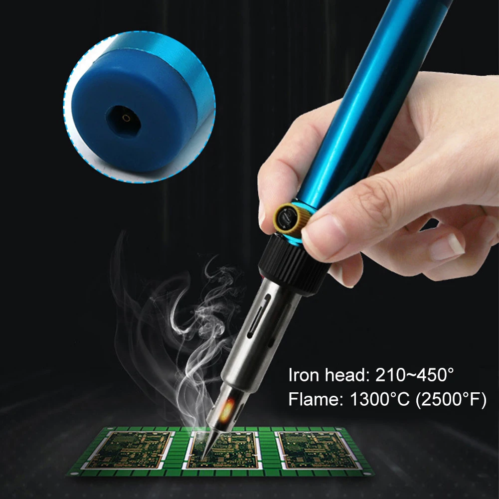 1300 ℃ Butane Gas Soldering Iron Welding Soldering Irons Celsius Multi-function Adjustable Temperature Cordless Welding Pen
1300 ℃ Butane Gas Soldering Iron Welding Soldering Irons Celsius Multi-function Adjustable Temperature Cordless Welding Pen