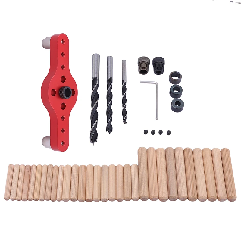 Alloy Vertical Pocket Hole Jig Woodworking 6/8/10Mm Drilling Locator Wood Dowelling Self Centering Drill Guide Kit Hole Punch
Alloy Vertical Pocket Hole Jig Woodworking 6/8/10Mm Drilling Locator Wood Dowelling Self Centering Drill Guide Kit Hole Punch