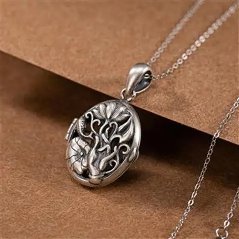 Original Design Magnolia Flower Plant Thai Silver Pendant Necklace Retro Pattern Unique Craft Charm Women's Silver Ornaments
Original Design Magnolia Flower Plant Thai Silver Pendant Necklace Retro Pattern Unique Craft Charm Women's Silver Ornaments