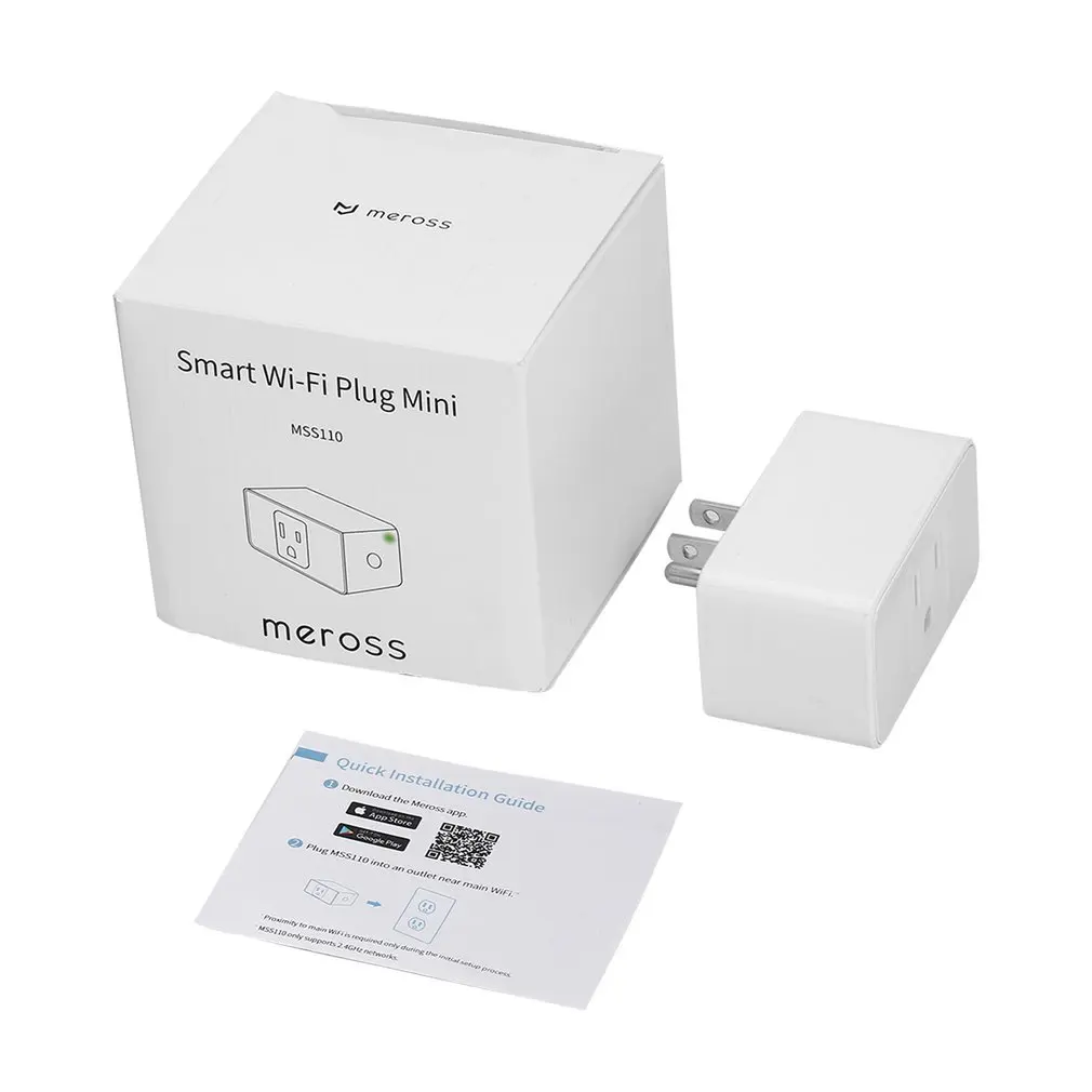Meross Alexa Wi-Fi Смарт-переключатель разъема мини-концентратор не требуется