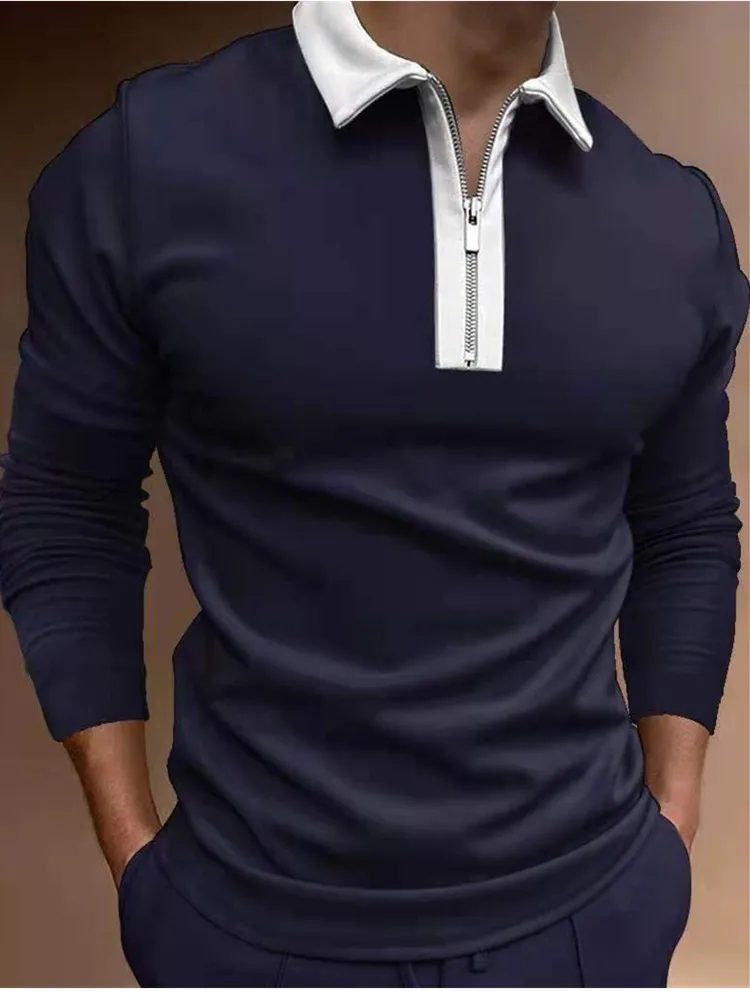 Autumn New Mens Polos Shirts Long Sleeve Solid Color Casual Fit Polos 2021 Hommes Fashion Zipper Lapel Male tops U.S Big Size
Autumn New Mens Polos Shirts Long Sleeve Solid Color Casual Fit Polos 2021 Hommes Fashion Zipper Lapel Male tops U.S Big Size