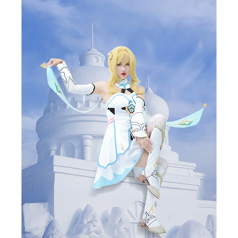 DAZCOS Lumine Cosplay Costume Halloween Carnival Dress Gloves Socks Belt Lolita Maid Uniform
DAZCOS Lumine Cosplay Costume Halloween Carnival Dress Gloves Socks Belt Lolita Maid Uniform