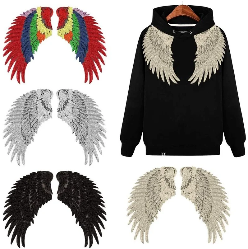 1 Pair Large Sequin Patches Angel Wings Iron On Patches DIY Sequin Applique Bling Wings Patches for Jackets Clothes Bags Decor
1 Pair Large Sequin Patches Angel Wings Iron On Patches DIY Sequin Applique Bling Wings Patches for Jackets Clothes Bags Decor