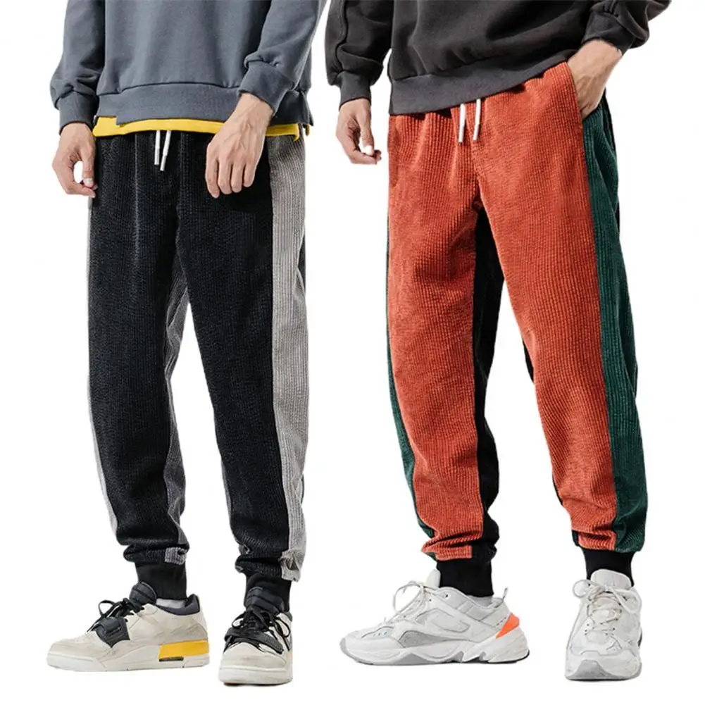 2021 Men Sweatpants Elastic Waist Harem Pant Contrast Color Patchwork Autumn Winter Thicken Warm Sweatpants for Daily Wear
2021 Men Sweatpants Elastic Waist Harem Pant Contrast Color Patchwork Autumn Winter Thicken Warm Sweatpants for Daily Wear