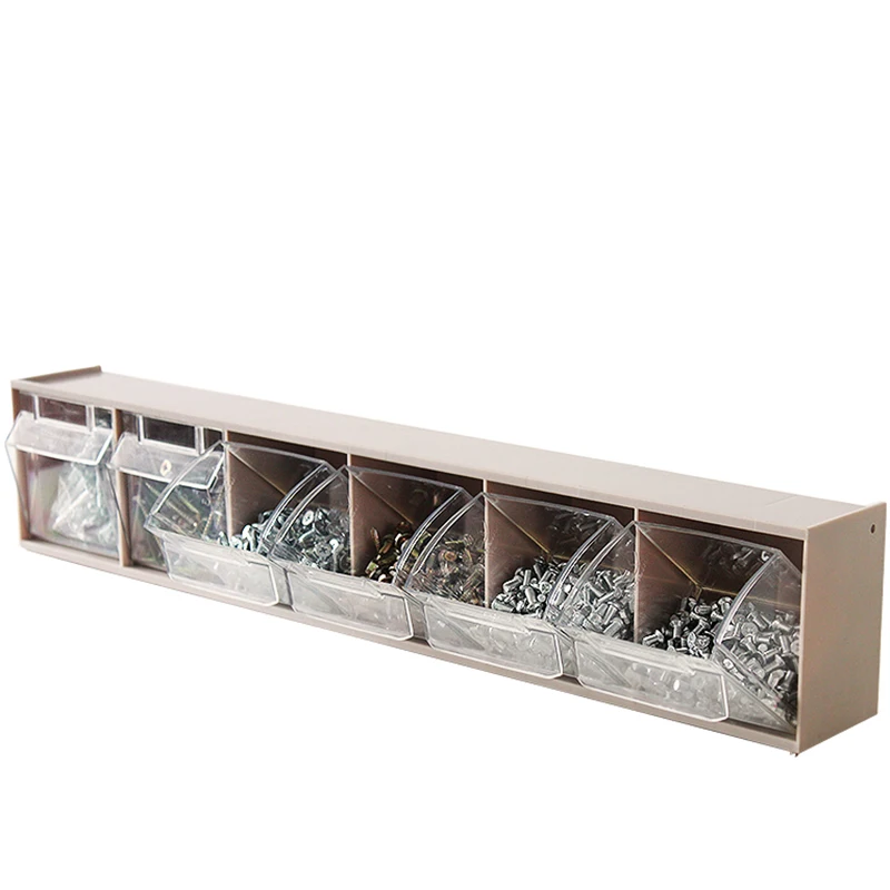 Wall-Mounted Tool Parts Storage box electronic components hardware accessories plastic organize combination tool box 60x9x11cm 
Wall-Mounted Tool Parts Storage box electronic components hardware accessories plastic organize combination tool box 60x9x11cm