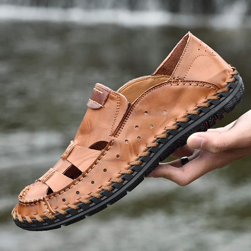 Sandalias Transpirables Summer Sandals&slippers Sandals Men Beach Work Sandalle Homme Sandal Man Leather Roman Sandali Uomo
Sandalias Transpirables Summer Sandals&slippers Sandals Men Beach Work Sandalle Homme Sandal Man Leather Roman Sandali Uomo