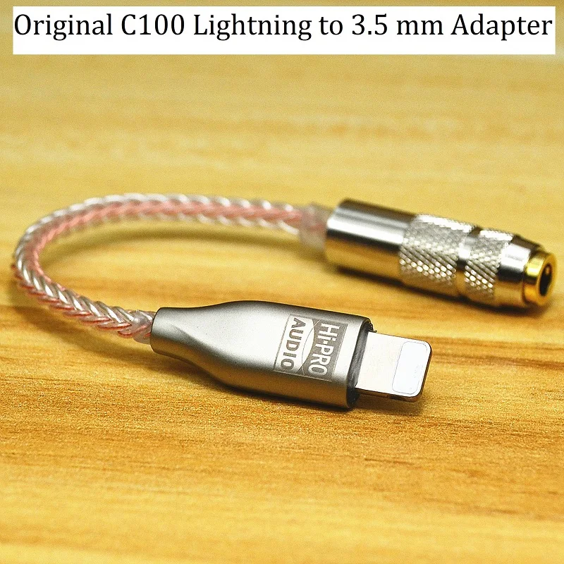 Аудиоадаптер Lightning/3 5 мм с микрофоном для голосовых вызовов Оригинальный