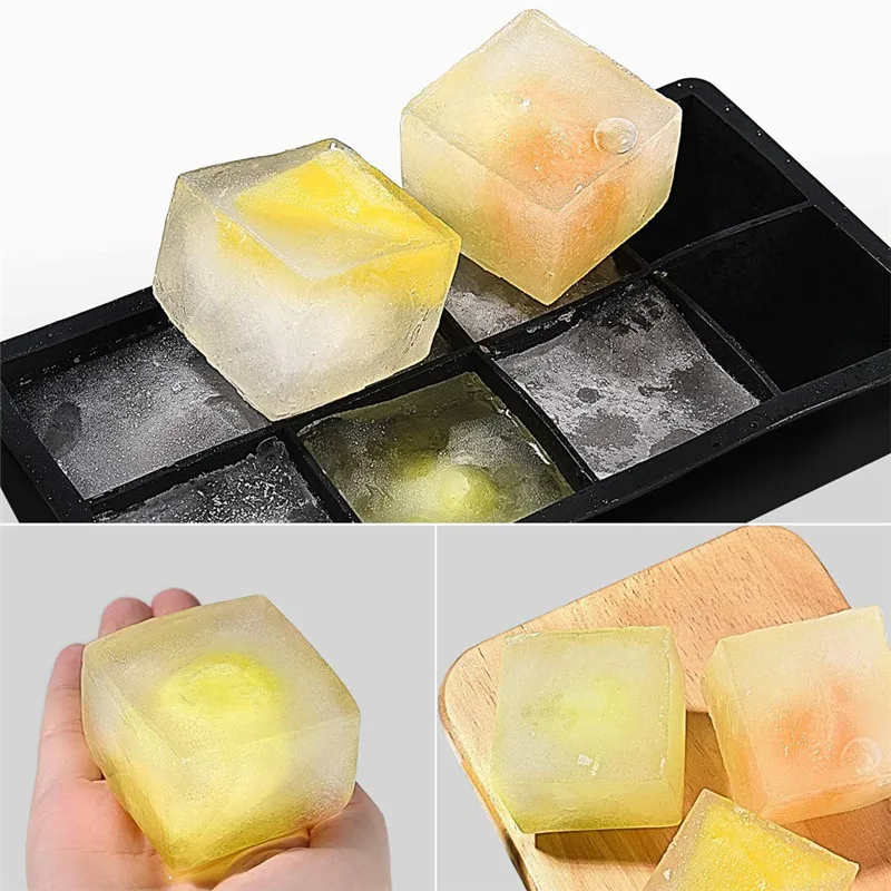 Black 8 Big Ice Tray Mold Giant Jumbo Large DIY Ice Maker Ice Cube Tray Silicone Ice Cube Square Tray Mold Kitchen Tools
Black 8 Big Ice Tray Mold Giant Jumbo Large DIY Ice Maker Ice Cube Tray Silicone Ice Cube Square Tray Mold Kitchen Tools