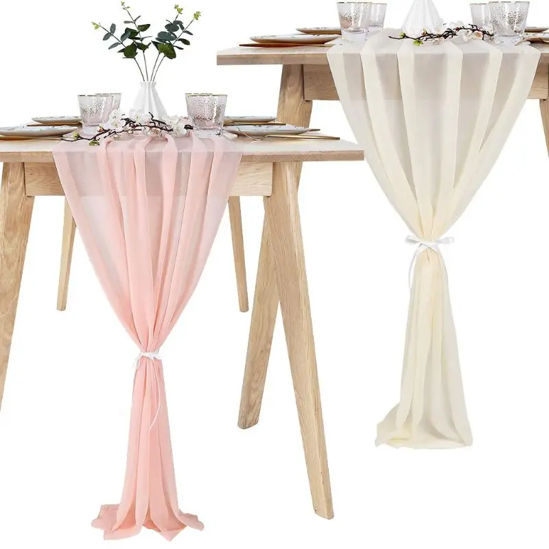 Wedding Chiffon Extra Long Romantic Sheer Table Runner Tablecloth Party Decor 95AA
Wedding Chiffon Extra Long Romantic Sheer Table Runner Tablecloth Party Decor 95AA