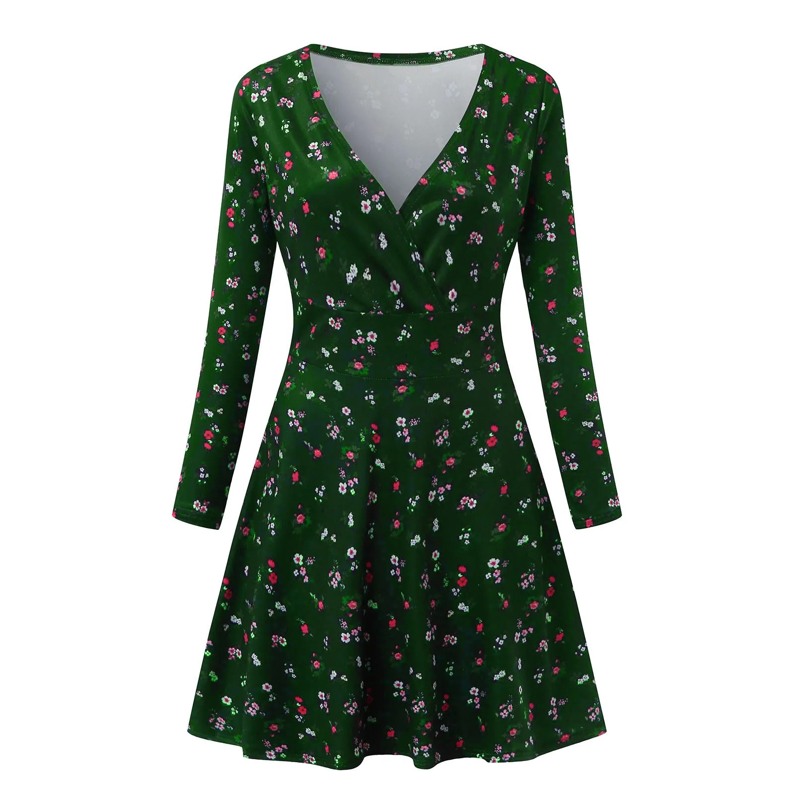 Elegant Flora Print Long Sleeve Short Woman Dress 2020 V-Neck Manches Long Sleeve Robe Female Retro Elegant Party Club Dress
Elegant Flora Print Long Sleeve Short Woman Dress 2020 V-Neck Manches Long Sleeve Robe Female Retro Elegant Party Club Dress
