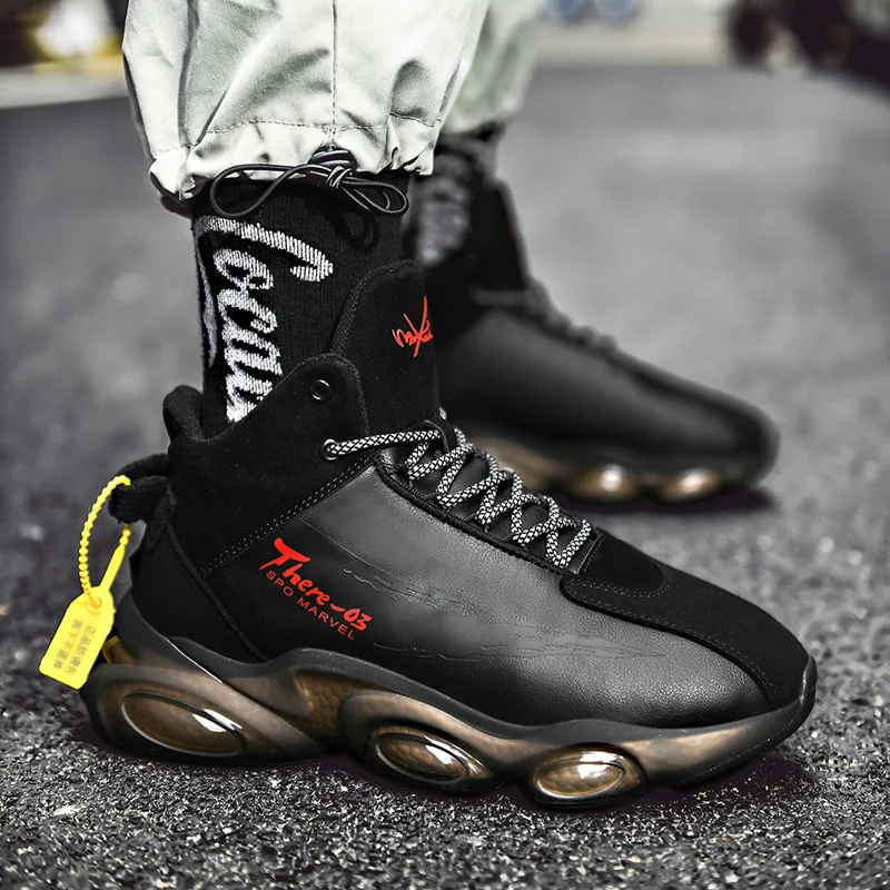 Shoes Man PU Leather Mens Sneakers Sewing 2021 New Arrival Platform Leisure Sports Young Height-increasing Shoes Black 
Shoes Man PU Leather Mens Sneakers Sewing 2021 New Arrival Platform Leisure Sports Young Height-increasing Shoes Black