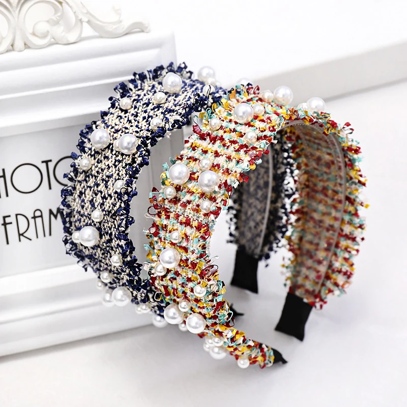 CN Shiny Pearls Hair Bands For Lady Women Woven Plaid Headband Hair Ornament Hoops Hair Holder Fashion Hair Accessories
CN Shiny Pearls Hair Bands For Lady Women Woven Plaid Headband Hair Ornament Hoops Hair Holder Fashion Hair Accessories