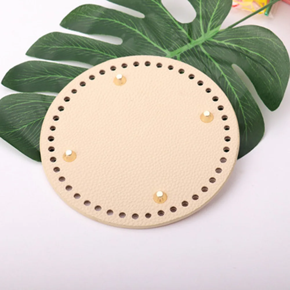High Qualtiy Round Lychee Leather Bag Bottom With Holes Rivet For Handbag DIY Women Shoulder Crossbody Bags Accessories
High Qualtiy Round Lychee Leather Bag Bottom With Holes Rivet For Handbag DIY Women Shoulder Crossbody Bags Accessories