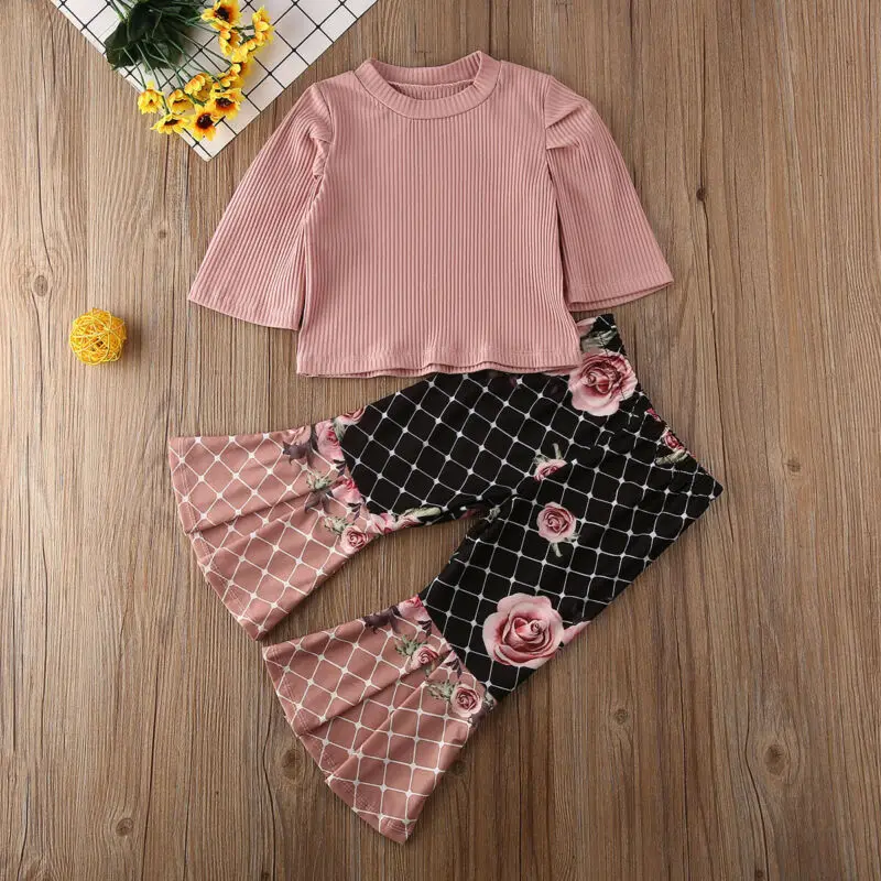 Toddler Kids Baby Girls Clothes Tops T-shirt Flare Long Pants Outfits Clothes Set Tracksuit 0-4T
Toddler Kids Baby Girls Clothes Tops T-shirt Flare Long Pants Outfits Clothes Set Tracksuit 0-4T