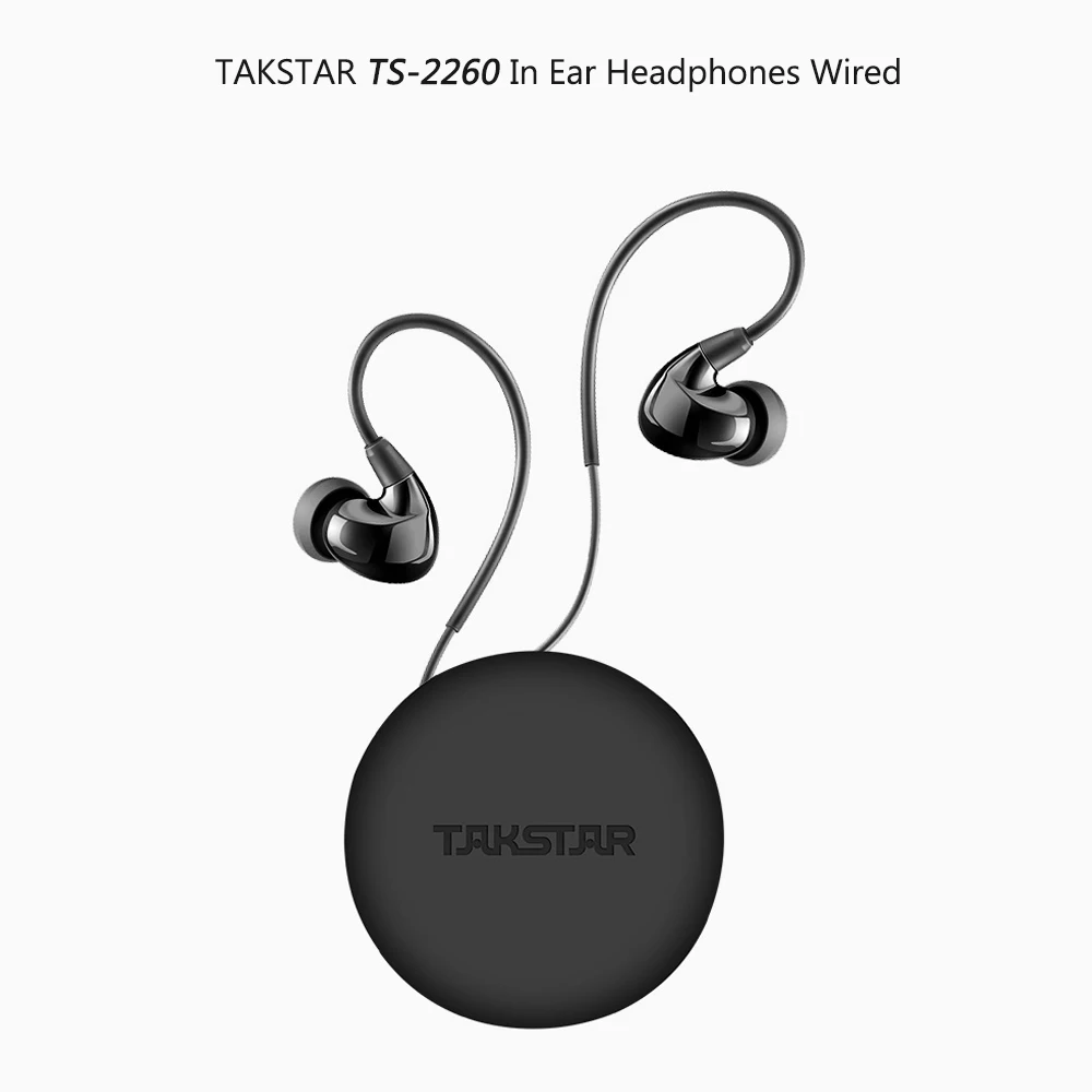 

Takstar TS-2260 in-ear monitor earphone computer phone network Karaoke recording monitoring HIFI high fidelity earbuds