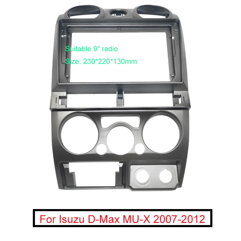 

FEELDO Car Audio 2DIN Fascia Frame Adapter For Isuzu D-Max MU-X Chevrolet Colorado 9" Big Screen Dash Fitting Panel Frame Kit