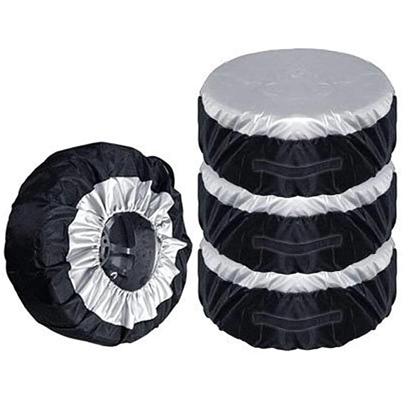4PCS Dust-Proof Tire Storage Bags Tyre Spare Cover Lightweight Tire Case 210D Black Oxford Cloth Universal Spare Tire Cover
4PCS Dust-Proof Tire Storage Bags Tyre Spare Cover Lightweight Tire Case 210D Black Oxford Cloth Universal Spare Tire Cover