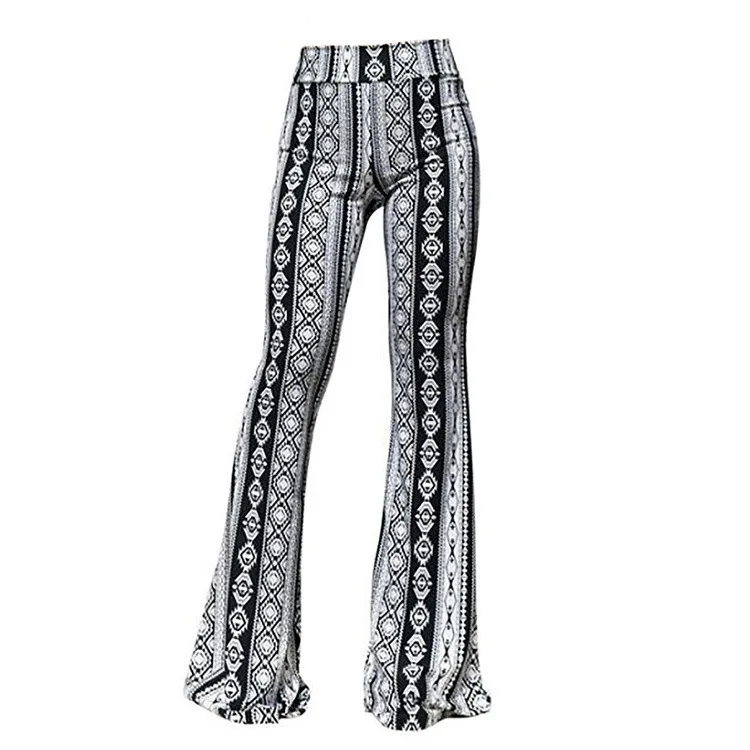 European and American leisure yoga women with wide legs and flared pants 
European and American leisure yoga women with wide legs and flared pants