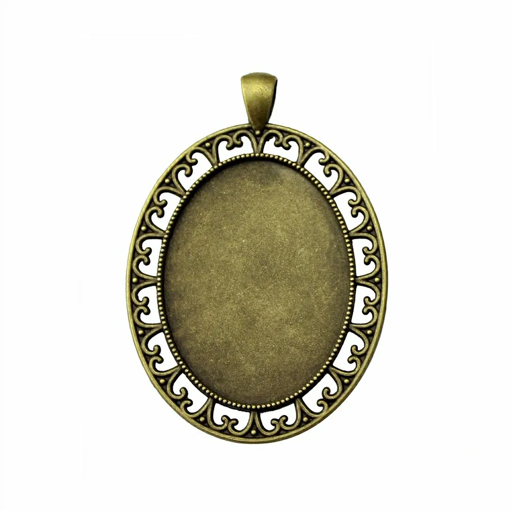 3pcs Cabochon Base Setting 30x40mm Inner Size Zinc Alloy Cabochon Setting Base Pendant Oval 30x40mm DIY
3pcs Cabochon Base Setting 30x40mm Inner Size Zinc Alloy Cabochon Setting Base Pendant Oval 30x40mm DIY