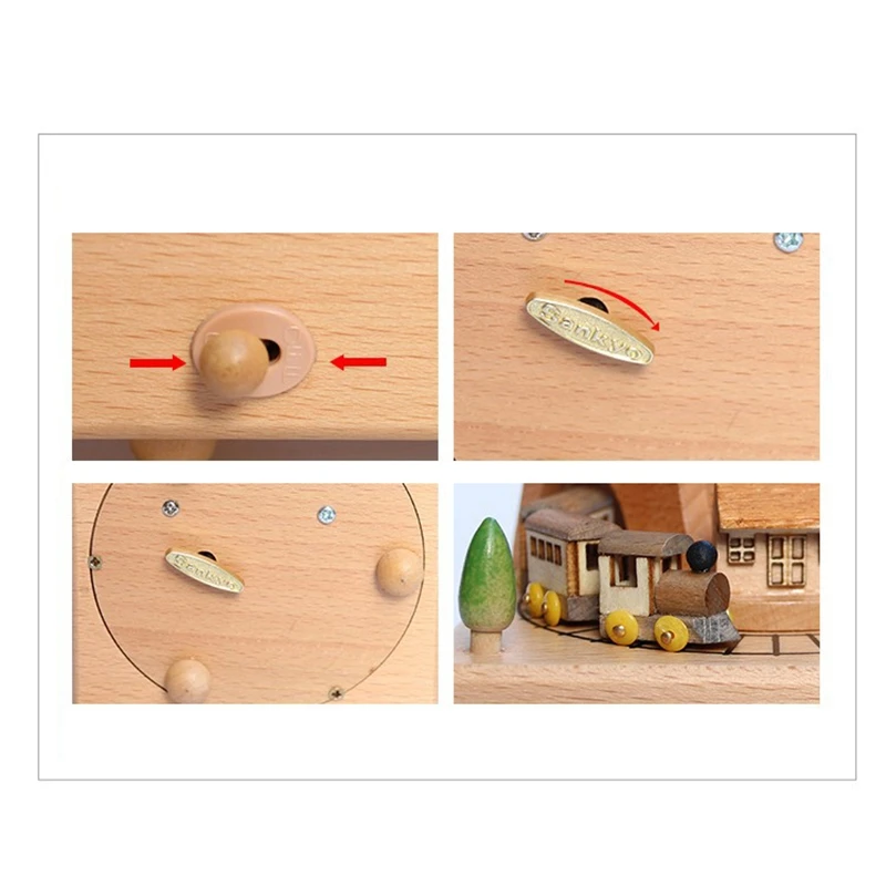 Carousel Musical Boxes Wooden Music Box Crafts Birthday Gift Vintage 
Carousel Musical Boxes Wooden Music Box Crafts Birthday Gift Vintage