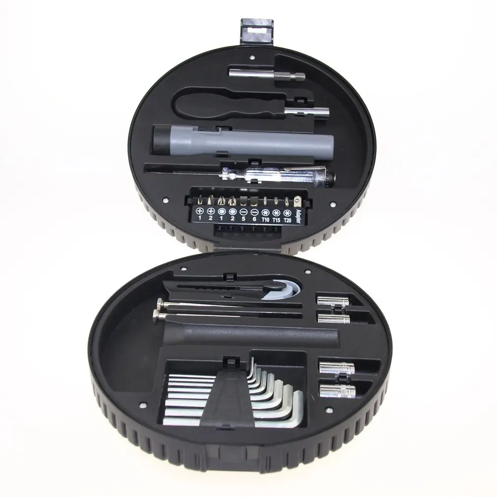 29 Pcs Home Tire-shaped Tool Set Toolbox Hardware Hand Tools Kit Wrench Screwdriver Hammer Toolbox Set Toolkit
29 Pcs Home Tire-shaped Tool Set Toolbox Hardware Hand Tools Kit Wrench Screwdriver Hammer Toolbox Set Toolkit