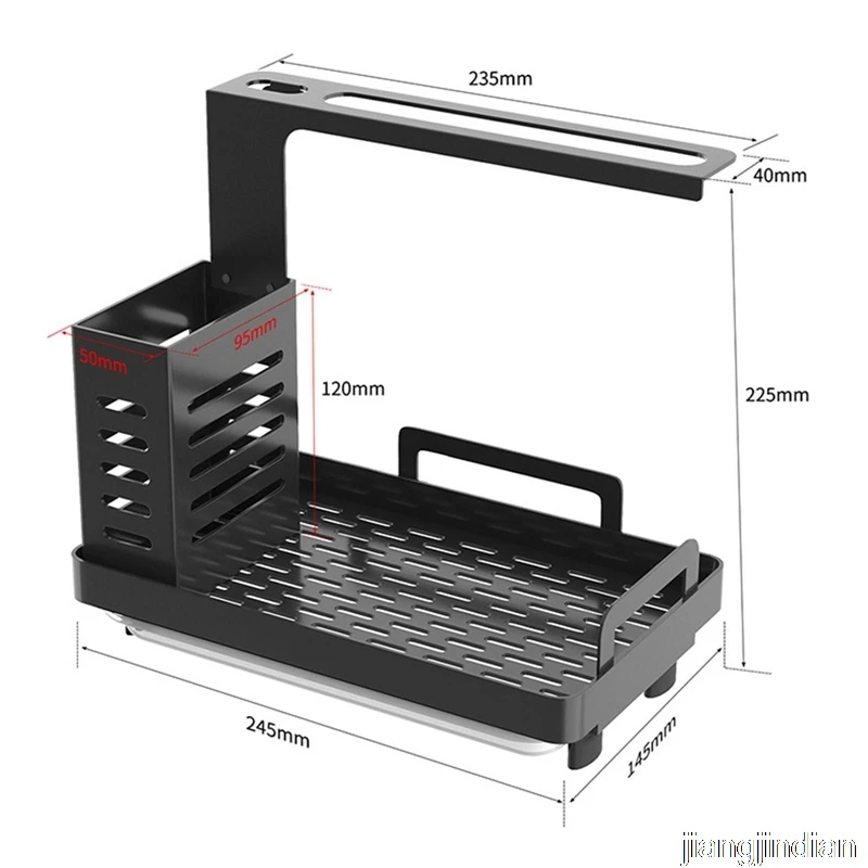 Kitchen Sink Caddy Organizer Stainless Steel Sponge Soap Brush Holder With Drain Pan Premium Kitchen Drying Rack Organizer 
Kitchen Sink Caddy Organizer Stainless Steel Sponge Soap Brush Holder With Drain Pan Premium Kitchen Drying Rack Organizer