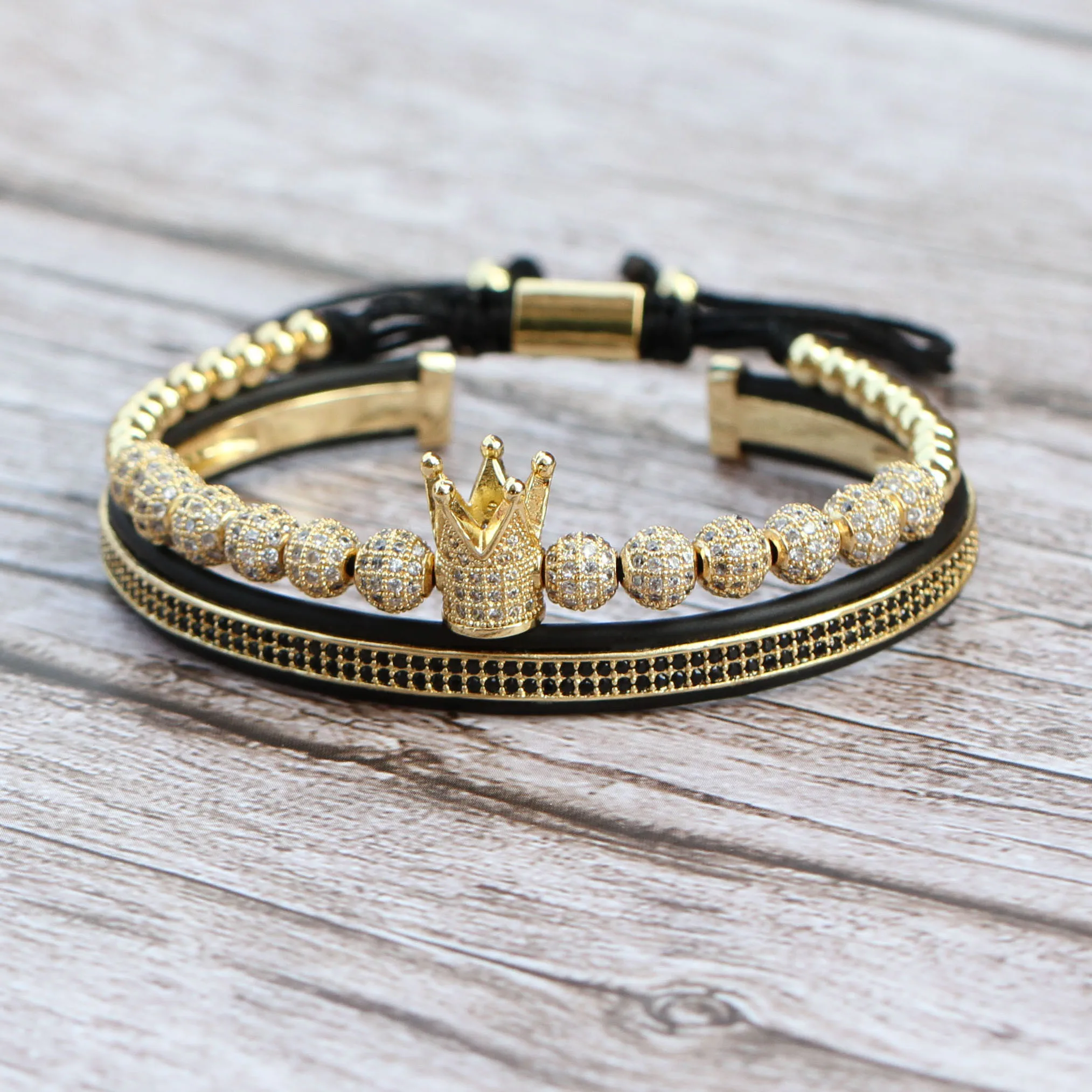 2Pcs/Set New Fashion Crown Bracelet Men Women Classic Vintage 6mm Ball Beads Weave Charm Bracelet For Couple Bangle Male Jewelry 
2Pcs/Set New Fashion Crown Bracelet Men Women Classic Vintage 6mm Ball Beads Weave Charm Bracelet For Couple Bangle Male Jewelry