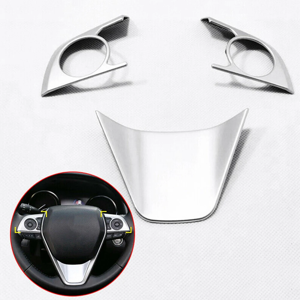 3pcs Chrome Car Silver Steering Wheel Cover Fit For 2019 Toyota RAV4 Silver Car Steering Wheel Sequins Patch Interior Decor
3pcs Chrome Car Silver Steering Wheel Cover Fit For 2019 Toyota RAV4 Silver Car Steering Wheel Sequins Patch Interior Decor