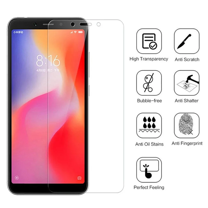3Pcs Tempered Glass for xiomi redmi 6a 6 a 6Pro Ksiomi redme Safety Screen Protectors on xiaomi Redmi6a armor Film | Мобильные