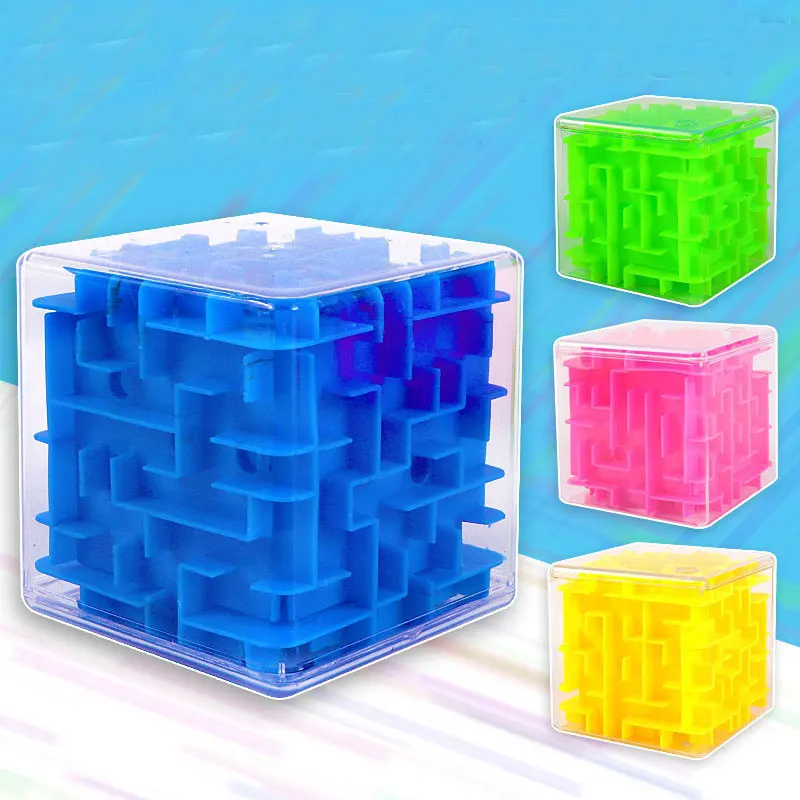 

3D лабиринт, магический куб, прозрачный шестисторонний головоломка, скоростной куб, вращающийся шар, игра, лабиринт, игрушки для детей, разви...