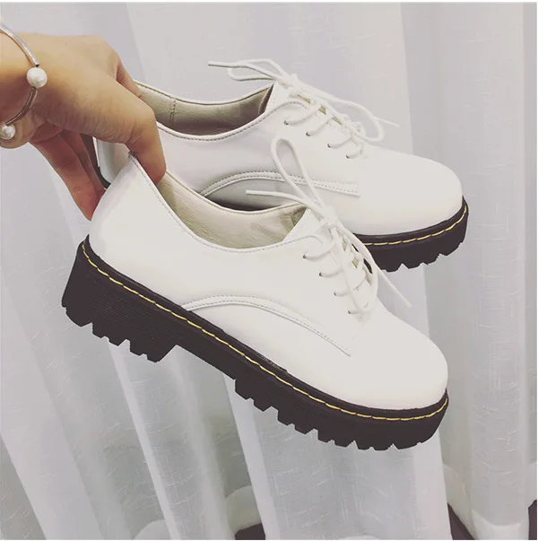 2021 New Autumn women's shoes, single shoes, platform platform shoes, college style lace-up small leather shoes, round toe shoes
2021 New Autumn women's shoes, single shoes, platform platform shoes, college style lace-up small leather shoes, round toe shoes