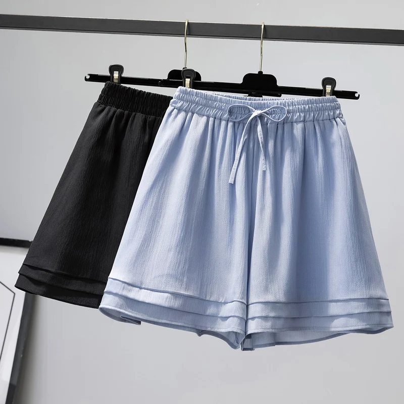 Black Blue Elastic Waist Chiffon Plus Size 5Xl Large Fashion Zevity Basic High Waist Summer Women'S Casual Clothing Shorts 2021
Black Blue Elastic Waist Chiffon Plus Size 5Xl Large Fashion Zevity Basic High Waist Summer Women'S Casual Clothing Shorts 2021