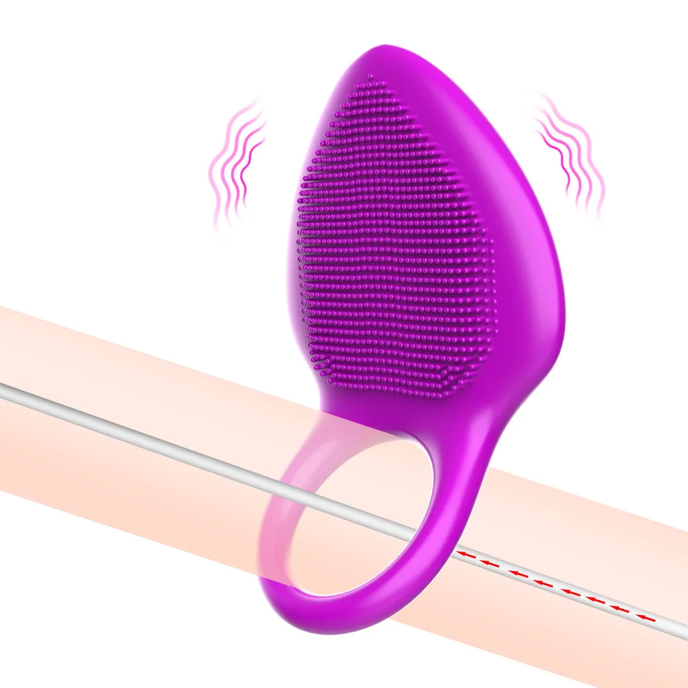 Вибрирующее кольцо на пенис Стимуляция клитора кольцо для пениса, вибратор 10 режимов вибрации кольцо блокировки для задержки эякуляции