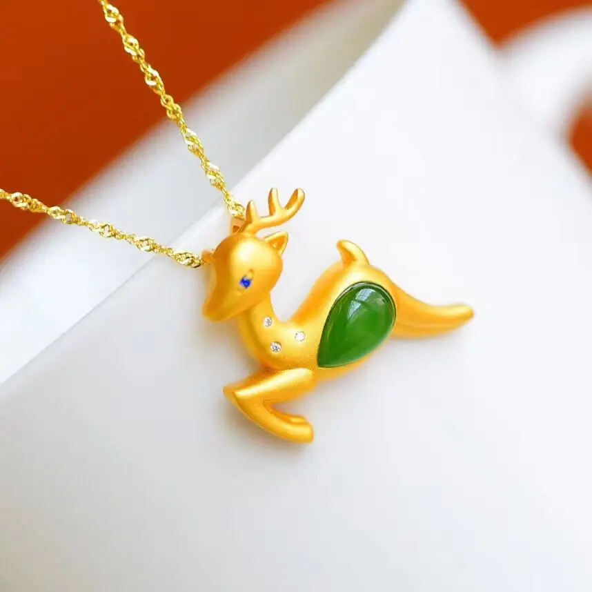S925 Silver Inlay Natural Hetian Jade All the Way to Have You Pendant Jade Delicate Moisturizing and Revitalizing Style Fashion
S925 Silver Inlay Natural Hetian Jade All the Way to Have You Pendant Jade Delicate Moisturizing and Revitalizing Style Fashion