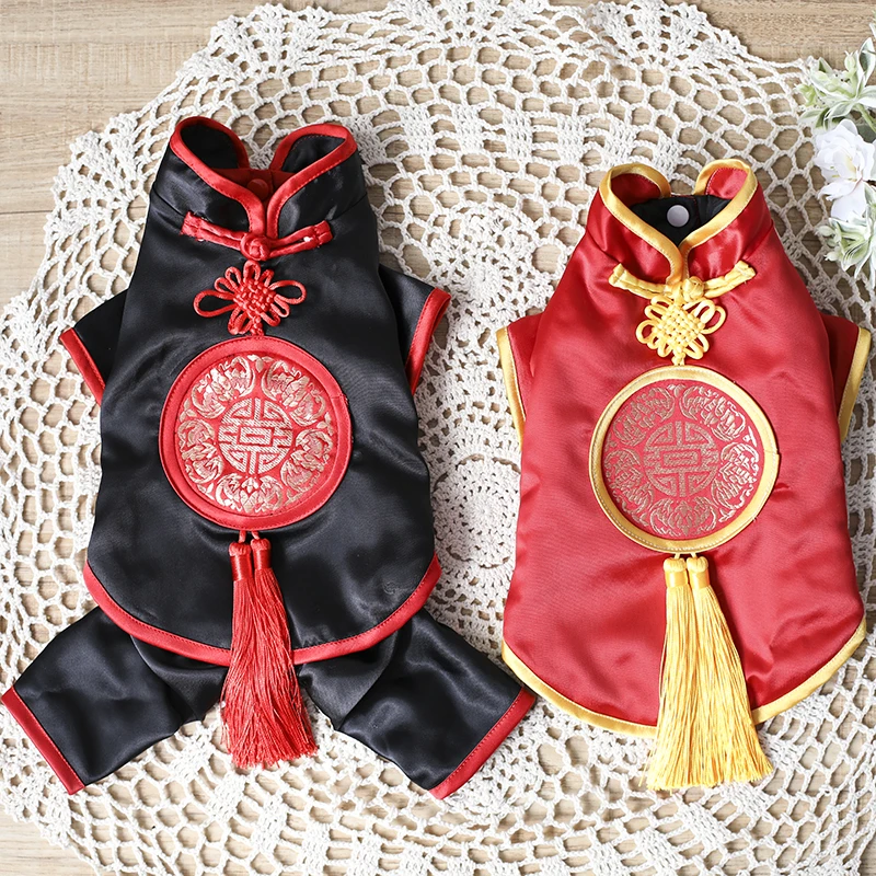 Chinese New Year Dog Clothing Tang Suit Winter Pet Clothes Spring Festival Dog Clothes Doggie Puppy Small Dog Costume Apparel
Chinese New Year Dog Clothing Tang Suit Winter Pet Clothes Spring Festival Dog Clothes Doggie Puppy Small Dog Costume Apparel