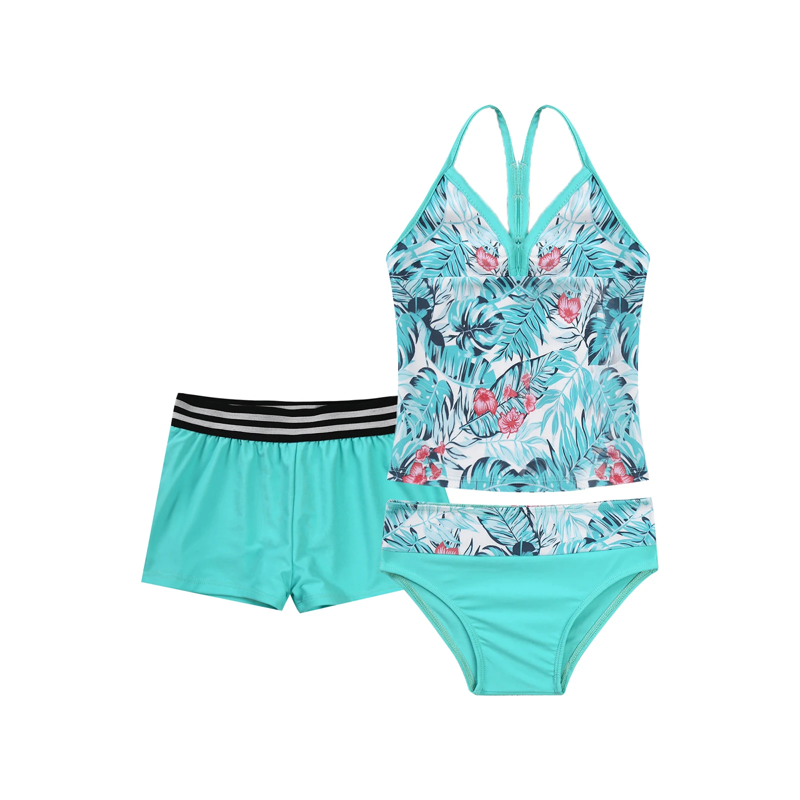 3Pcs Kids Girls Print Swimsuit Sleeveless Vest Top And Bottoms Boyshorts Briefs Set Children Beach Bikini Swimwear Bathing Suits
3Pcs Kids Girls Print Swimsuit Sleeveless Vest Top And Bottoms Boyshorts Briefs Set Children Beach Bikini Swimwear Bathing Suits