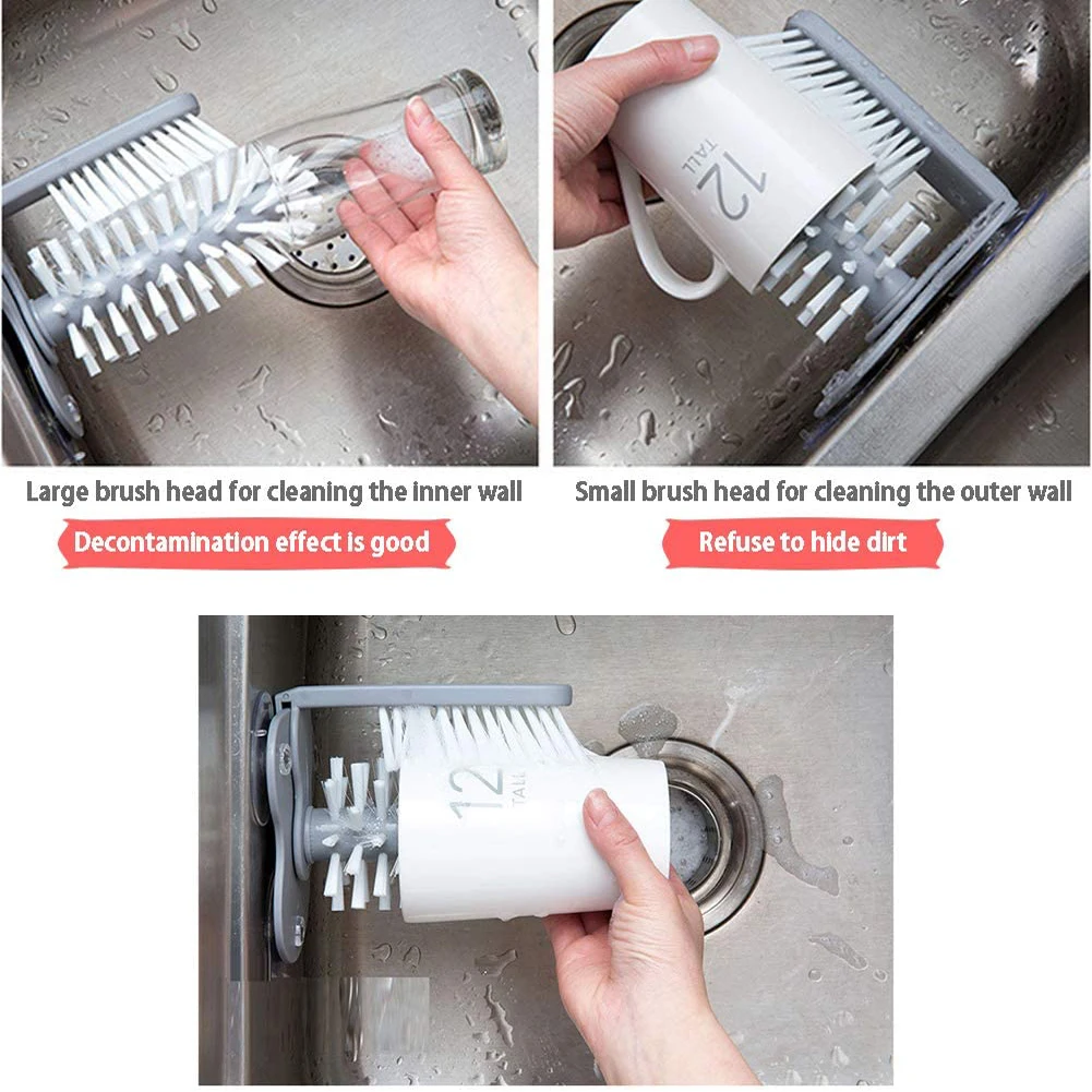 Cup Scrubber Glass Cleaner Bottles Brush Sink Kitchen Accessories 2 in 1 Drink Mug Wine Suction Cup Cleaning Brush Gadgets
Cup Scrubber Glass Cleaner Bottles Brush Sink Kitchen Accessories 2 in 1 Drink Mug Wine Suction Cup Cleaning Brush Gadgets