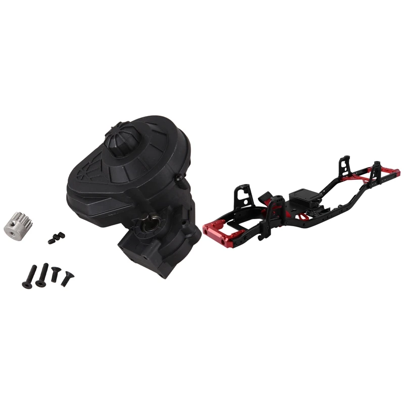 Complete SCX10 Gearbox Transmission Box for Axial SCX10 & 313 mm Wheelbase Prefixal Gearbox Metal Chassis Frame 
Complete SCX10 Gearbox Transmission Box for Axial SCX10 & 313 mm Wheelbase Prefixal Gearbox Metal Chassis Frame