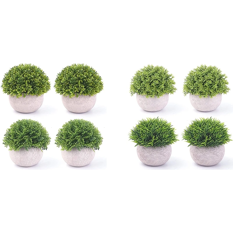 4 Pcs Potted Plastic Artificial Green Plants, Fake Topiary Shrubs Fake Plant, Small Faux Greenery, for Bathroom Home
4 Pcs Potted Plastic Artificial Green Plants, Fake Topiary Shrubs Fake Plant, Small Faux Greenery, for Bathroom Home